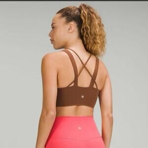 Lululemon Like a Cloud Longline Bra Roasted Brown